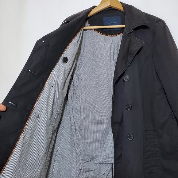 Zara | Lightweight Lined Double Breasted Peacoat - Picture 3 of 12